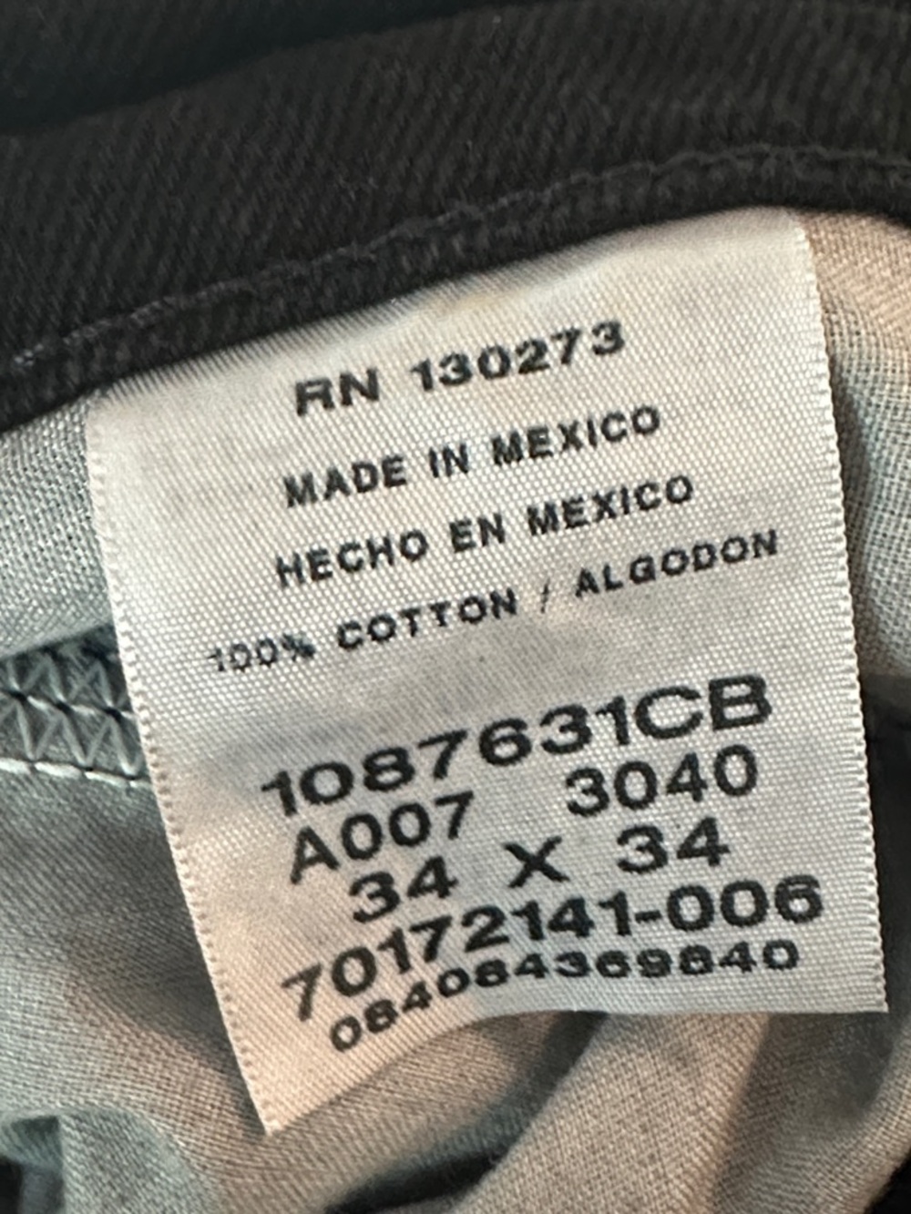 Rustler Men's Black Straight Jeans - Picture 8 of 9